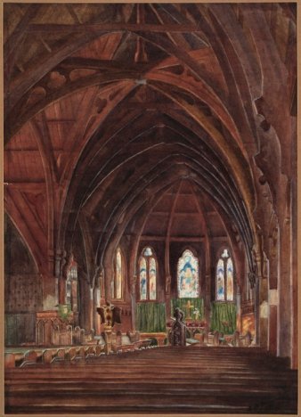 Charlotte Youmans painting of St Pauls, 1869